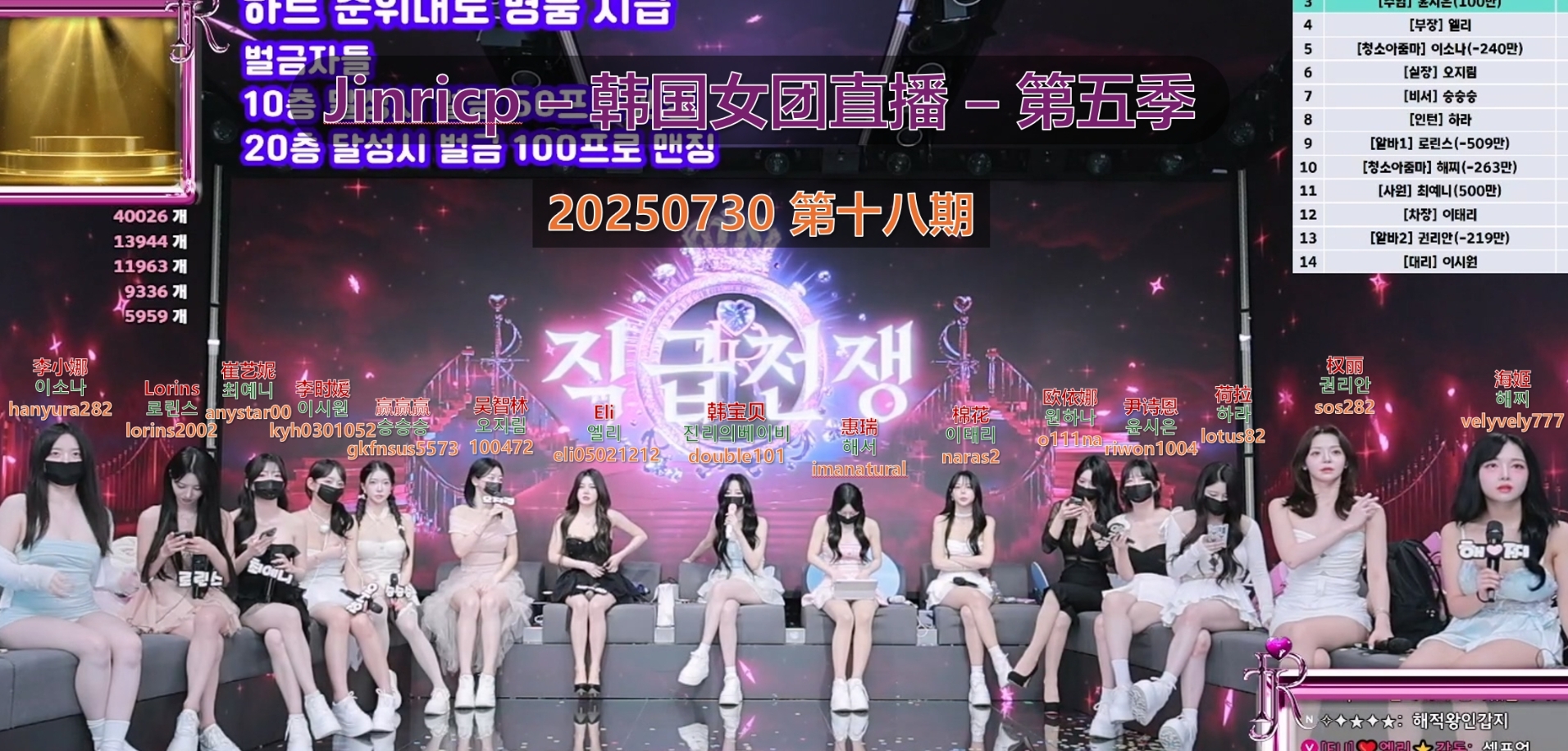 【Jinricp第五季】2025.07.30 最终排名赛（第十八期）-Jinricp中文资源站